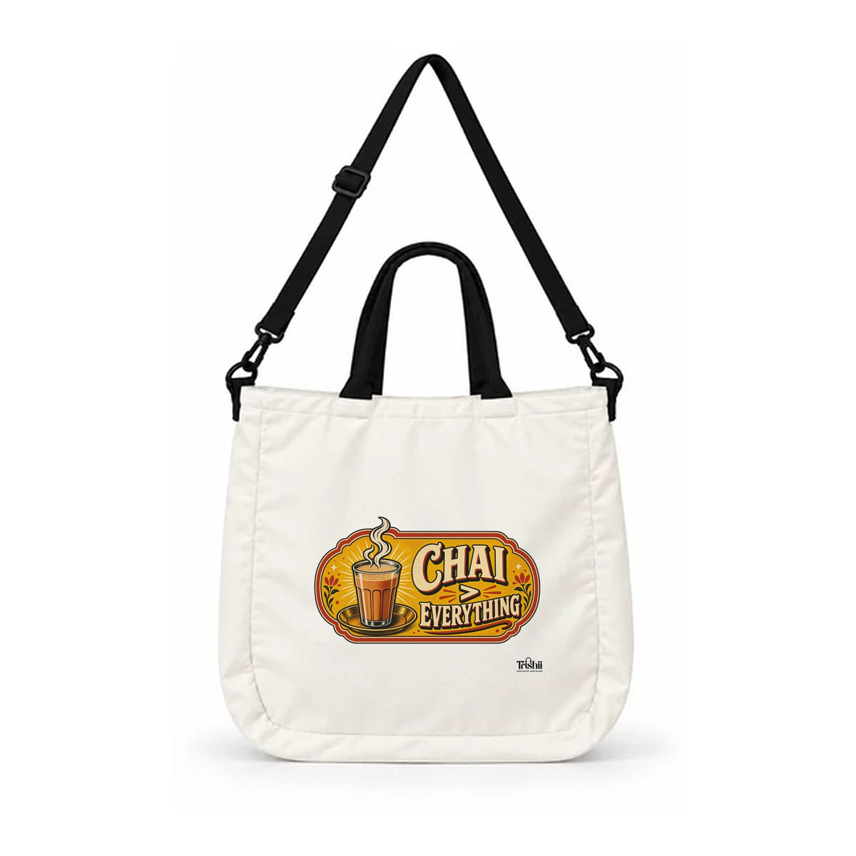 Trishii Chai > Everything Core Carry Tote, black strap