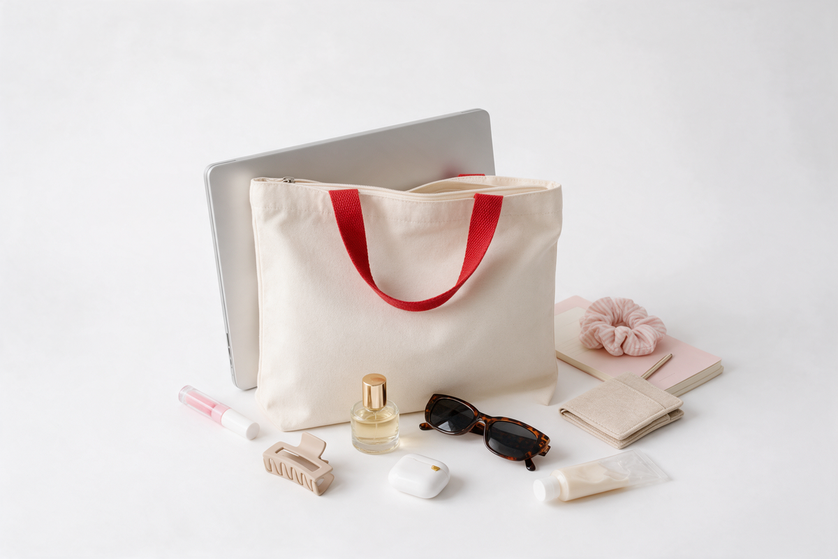 Speak Series Tote with everyday essentials