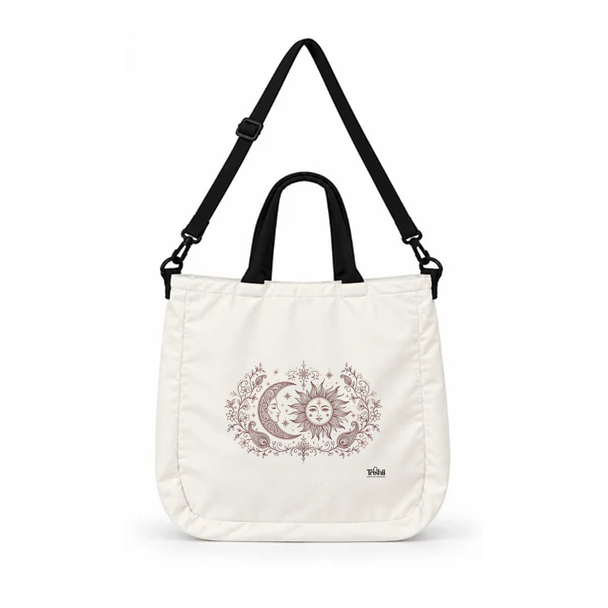 Trishii Celestial Mehendi Core Carry Tote, black strap
