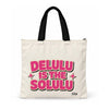 Trishii Delulu Is The Solulu Speak Series Tote, black strap