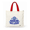 Trishii Nazar Na Lage Speak Series Tote, red strap