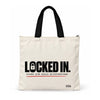 Trishii Locked In Speak Series Tote, black strap
