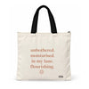 Trishii Unbothered Moisturised In My Lane Speak Series Tote, black strap