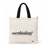Trishii Overthinking But Make It Fashion Speak Series Tote, black strap