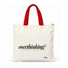 Trishii Overthinking But Make It Fashion Speak Series Tote, red strap
