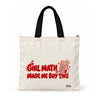 Trishii Girl Math Made Me Buy This Speak Series Tote, black strap